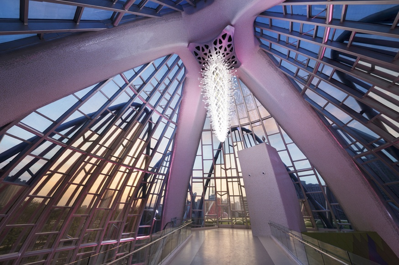 Illustration for article titled Flower-Shaped Buildings Turn Cities Into Artificial Gardens